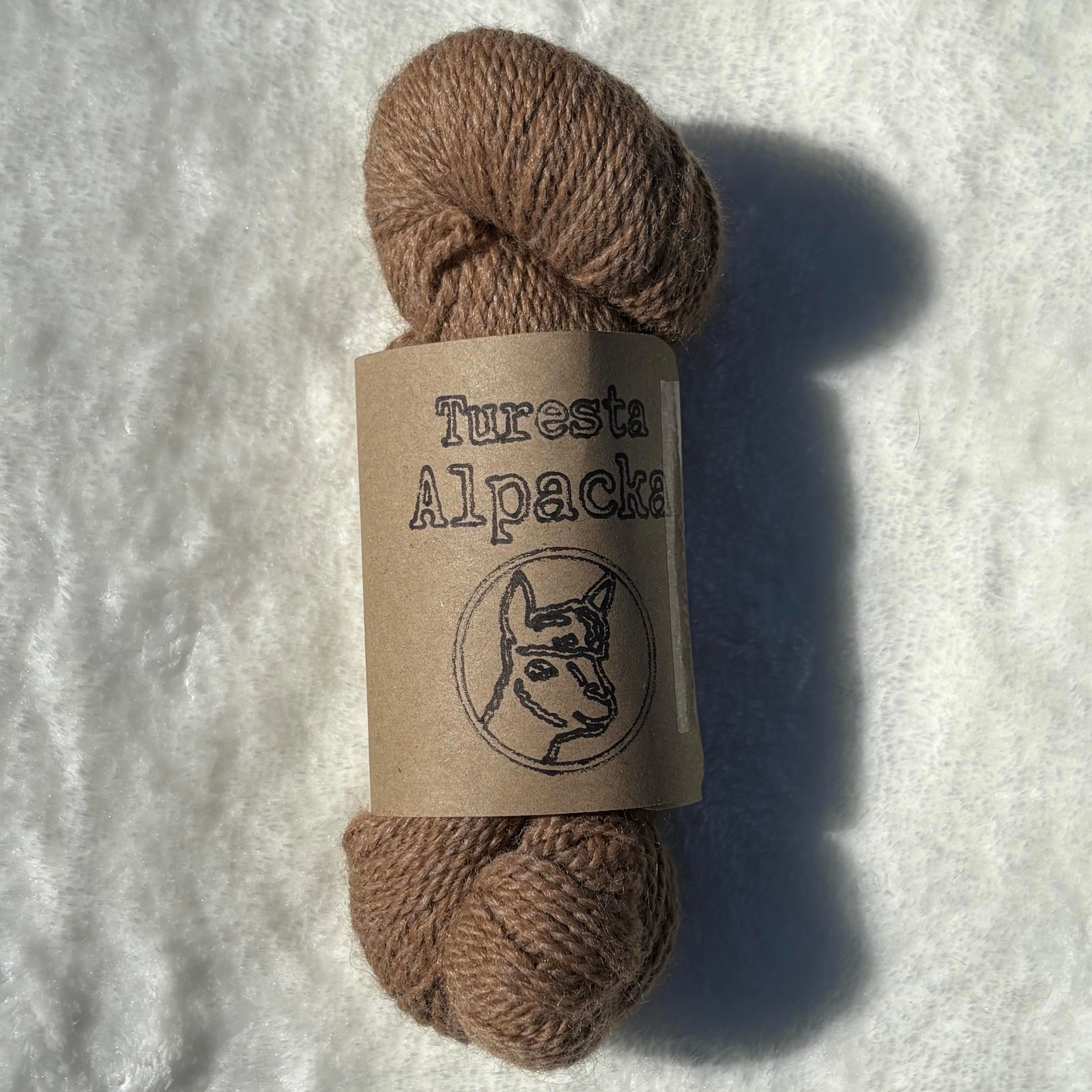 Alpackagarn ljusbrun 100g
