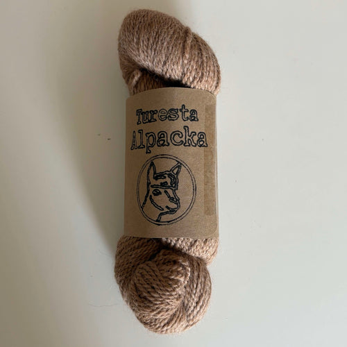 Alpackagarn ljusbrun 100g